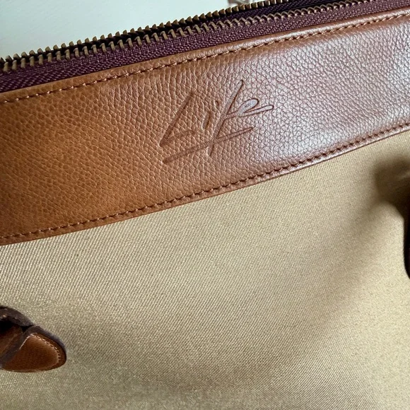 Vintage Givenchy Brown Leather And Canvas Handbag From Its Life Line NWT (read) - Picture 9 of 10